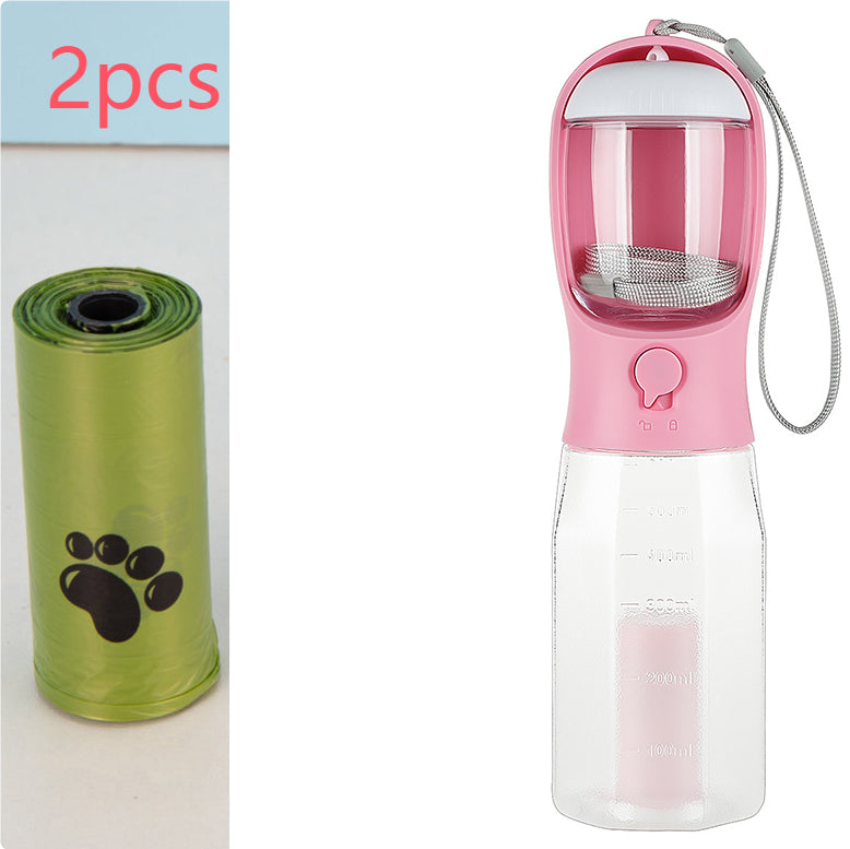 Leak-Proof 3-in-1 Pet Travel Bottle
