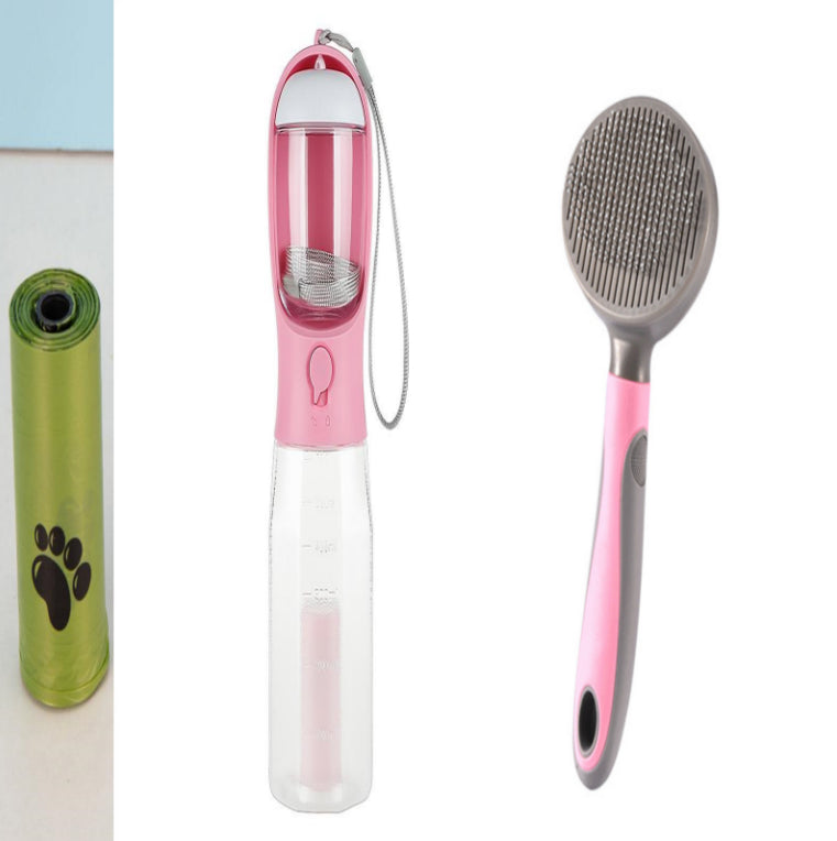 Leak-Proof 3-in-1 Pet Travel Bottle
